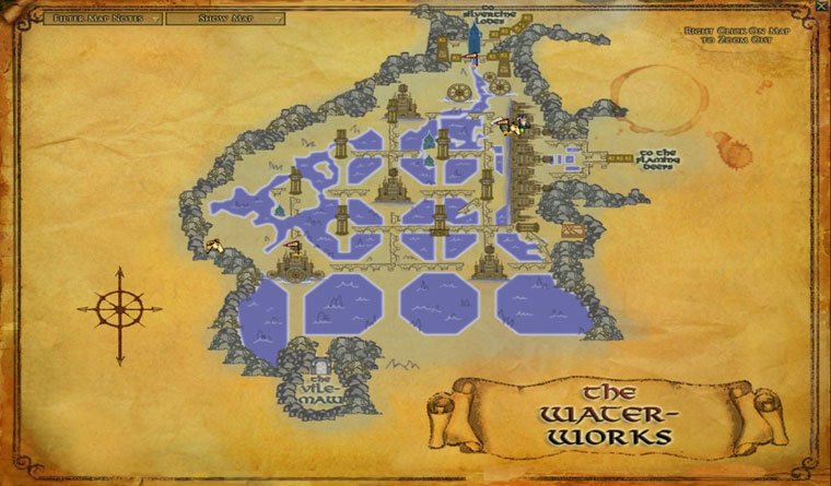 Mines of moria maps - The water works